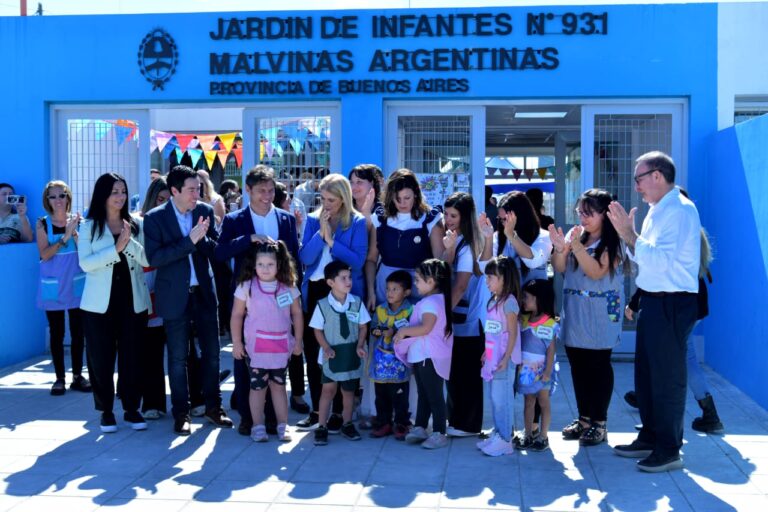 Nardini y Kicillof inauguraron el Jardín de Infantes Nº 931